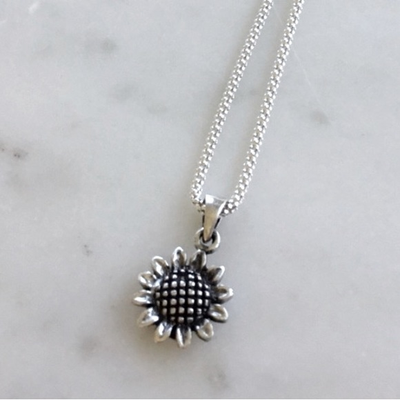 Jewelry - Sterling Silver Sunflower Necklace
